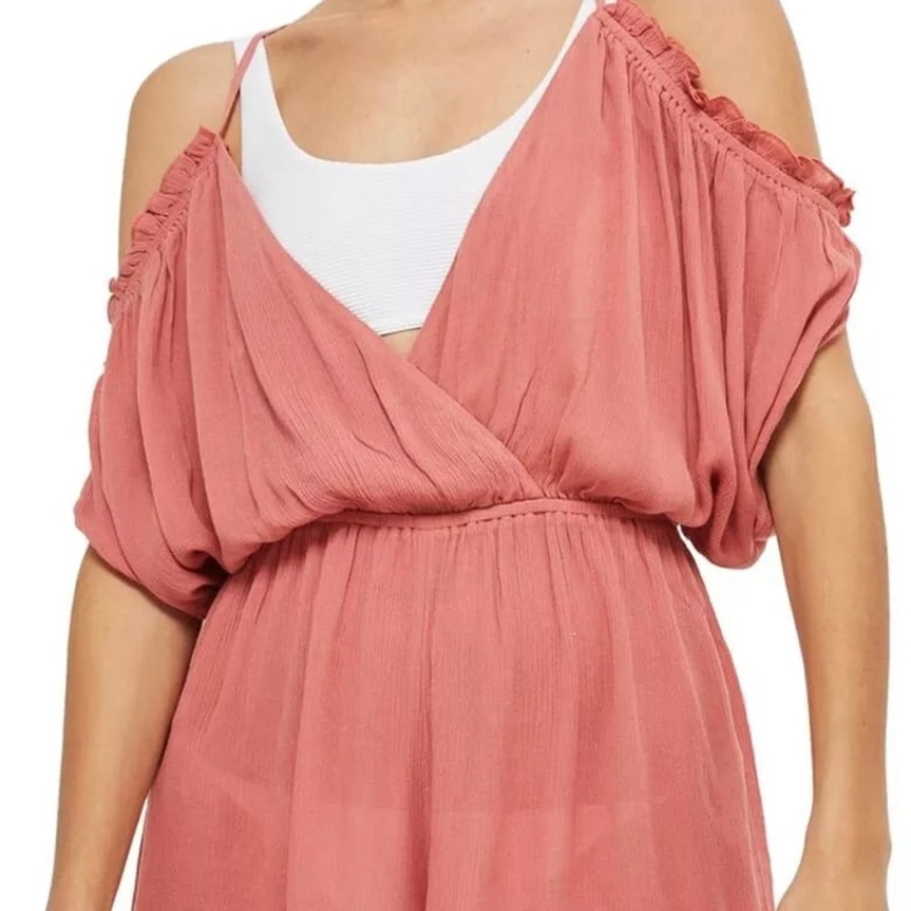 TOPSHOP Cover-Up Romper Pink S.          122